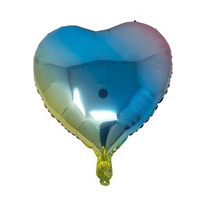 Globo arcoíris con forma de corazón