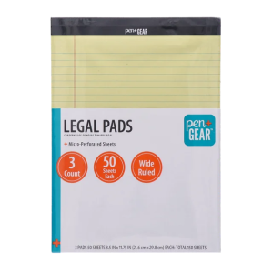 Legal Pads – Pack of 3