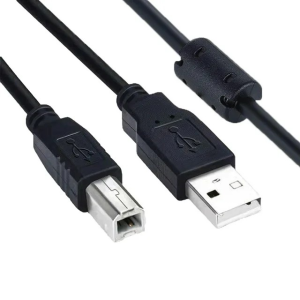 10-Foot USB Printer Cable USB-A to USB-B Type 2.0 High-Speed Male to Male Scanner Printer Cable